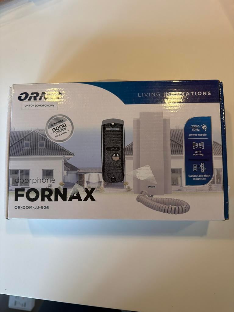 Nieuwe ORNO Fornax Deurtelefoon - Bedraad Intercom Systeem, Ophalen of Verzenden, Nieuw, Bedraad