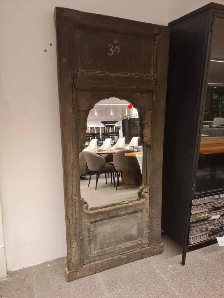 Oude brocante spiegel barnwood 186x86cm €245, Ophalen, ., Nieuw, .