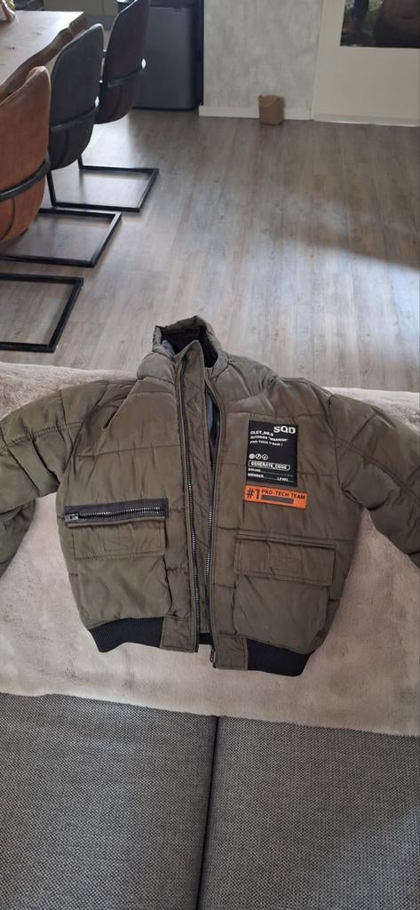 Winterjas jongens, 134/140, Coolcat. Groen,, Gebruikt, Coolcat, Ophalen of Verzenden, Jongen