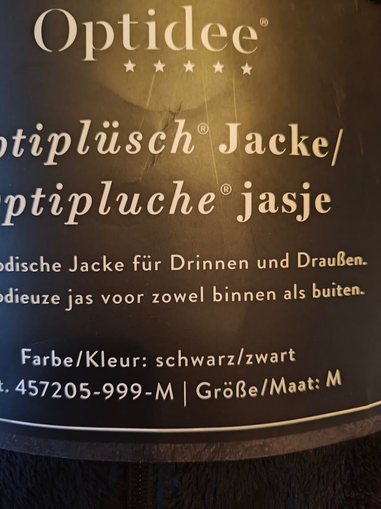 Optidee pluche jasje/vest maat M, Kleding | Dames, Maat 38/40 (M), Optidee, Zwart, Nieuw