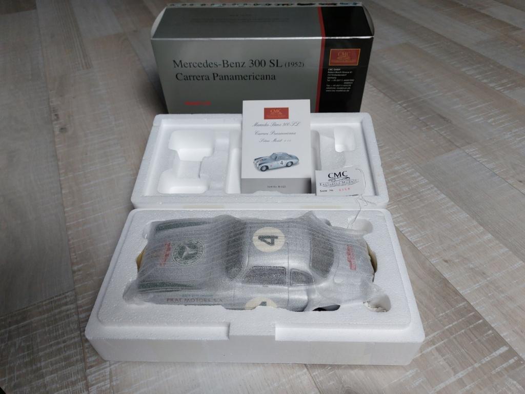 CMC 1:18 1952 Mercedes-Benz 300SL Carrera Panamericana #4 OV, Hobby en Vrije tijd, Modelauto's | 1:18, Ophalen of Verzenden, Zo goed als nieuw