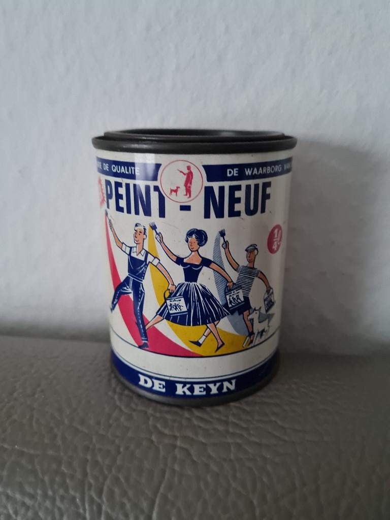 spaarpot in blik De Keyn Peint-neuf, Ophalen of Verzenden, Metaal of Blik, Overige thema's