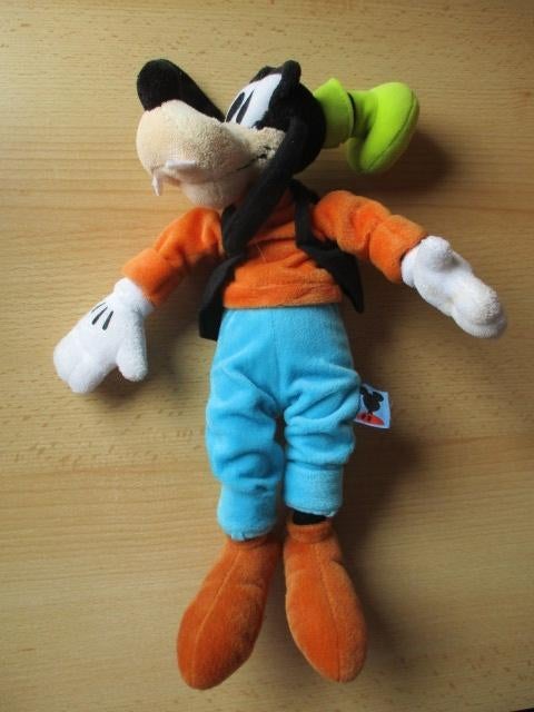 Disney Goofy pluche 31cm Nicotoy, Verzamelen, Ophalen of Verzenden, Goofy of Pluto, Zo goed als nieuw, Beeldje of Figuurtje