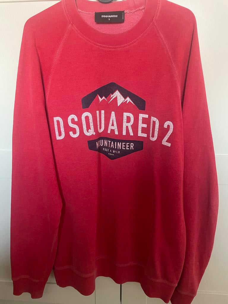 Dsquared2 oversized sweater origineel, Ophalen of Verzenden, Gedragen, Overige maten, Rood