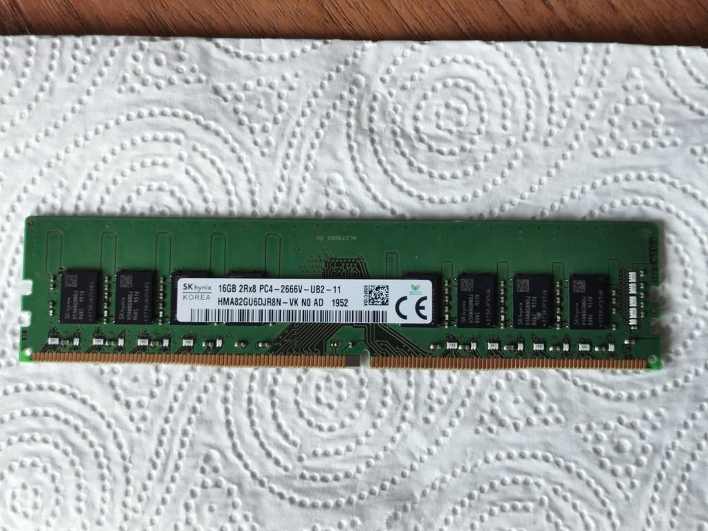 SK Hynix geheugenkaart 16gb, Computers en Software, RAM geheugen, DDR3, Ophalen of Verzenden, Zo goed als nieuw, Desktop