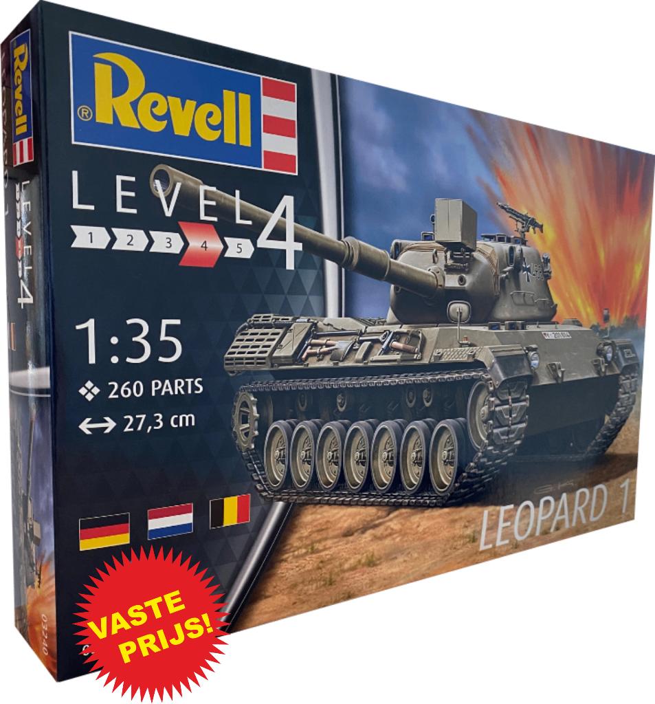 Leopard 1 (Revell 03240) 1/35, Tank, Nieuw, Ophalen of Verzenden, 1:32 tot 1:50