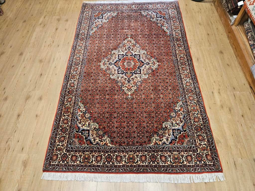 Vintage handgeknoopt perzisch tapijt bidjar 265x156, Info@SlatsAntiek.nl, Perzisch, 150 tot 200 cm, 200 cm of meer