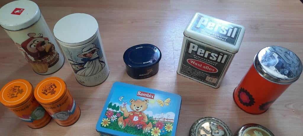 verzameling blikken, Verzamelen, Blikken, Ophalen of Verzenden, Gebruikt, Overige