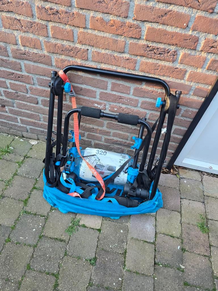 B'TWIN 320 achterklepdrager voor 3 fietsen, Ophalen, Achterklepdrager