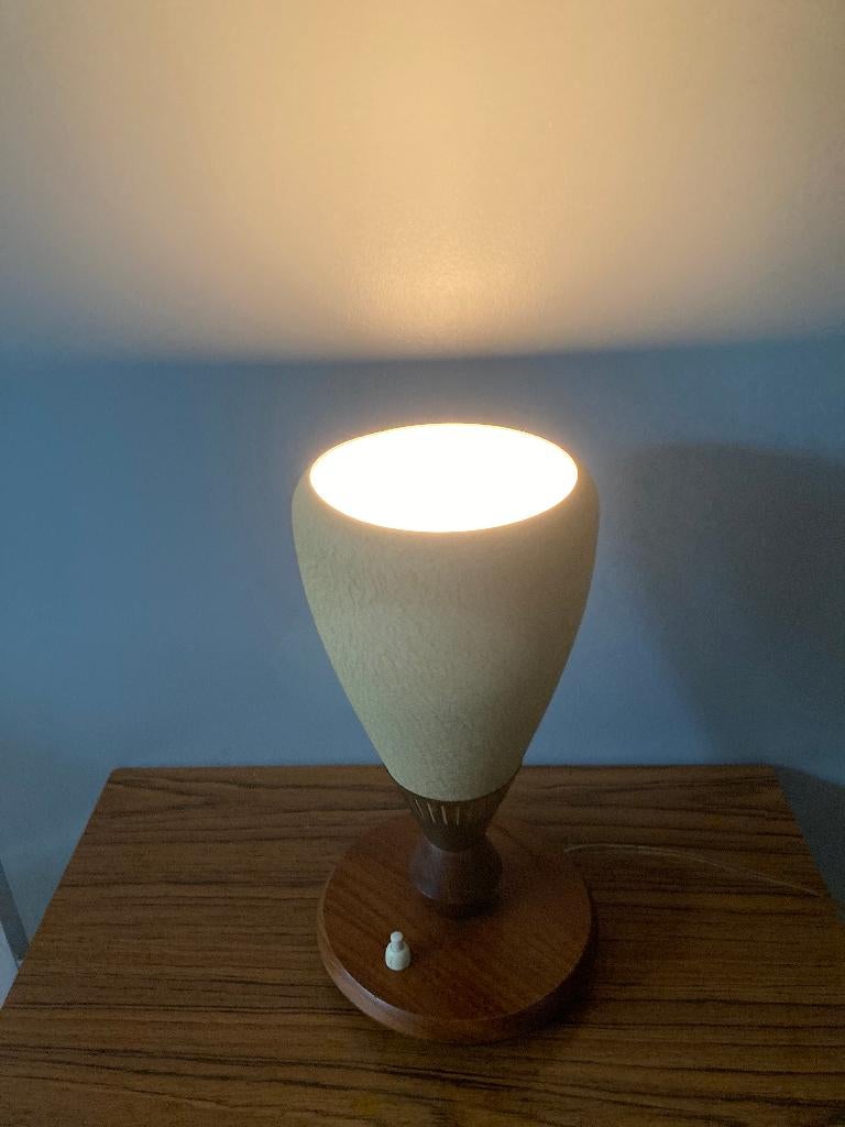 Vintage tafellamp, Ophalen, Gebruikt, Metaal, Minder dan 50 cm