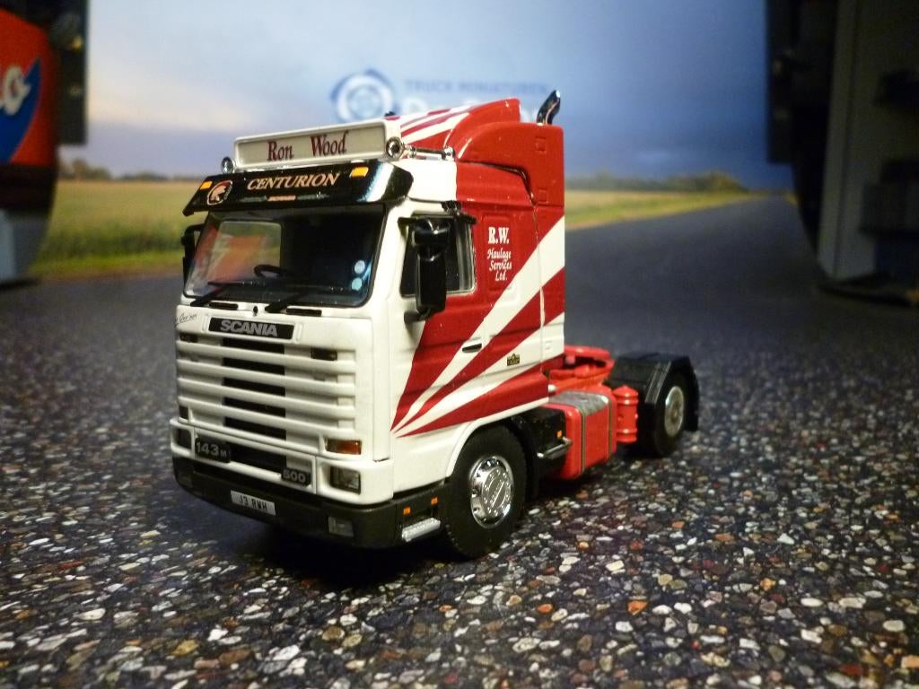 WSI Scania 143 Ron Wood, Ophalen of Verzenden, Zo goed als nieuw, Bus of Vrachtwagen, Wsi