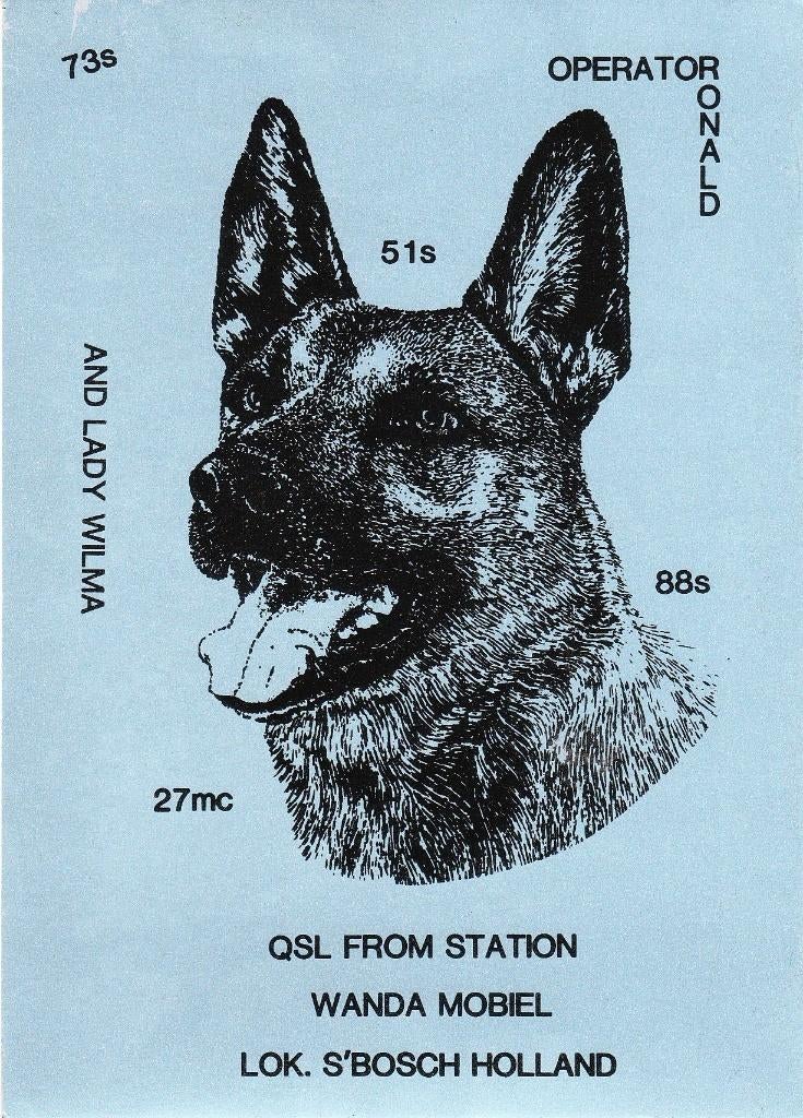 Den Bosch QSL kaart, Verzamelen, Ansichtkaarten | Themakaarten, Ophalen of Verzenden, 1980 tot heden, Ongelopen, Overige thema's