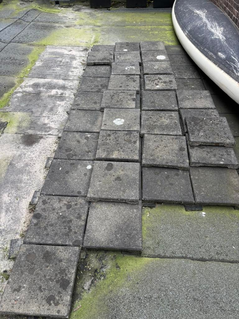 7 m2 Tegels voor dakterras 30 x30 cm, Tuin en Terras, Ophalen, Gebruikt, Overige materialen