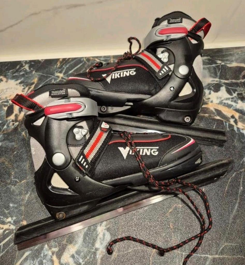 Viking schaatsen verstelbaar 32-35 noren, Ophalen, Gebruikt, Noren, Viking