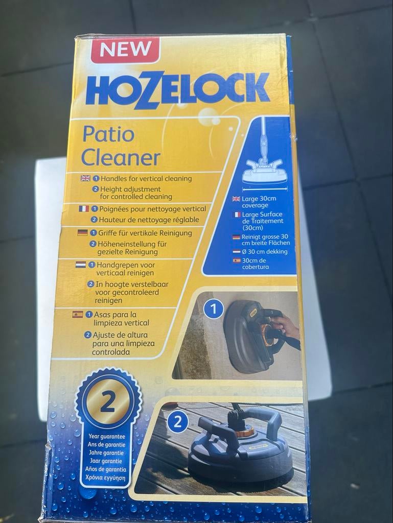 Hozelock Patio Cleaner Terrasreiniger Opzetborstel 30cm, Ophalen, Nieuw
