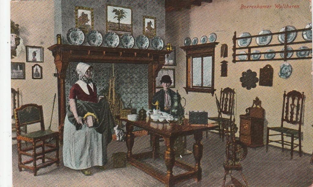 walcheren- boerenkamer 1910, Ophalen of Verzenden, Voor 1920, Zeeland