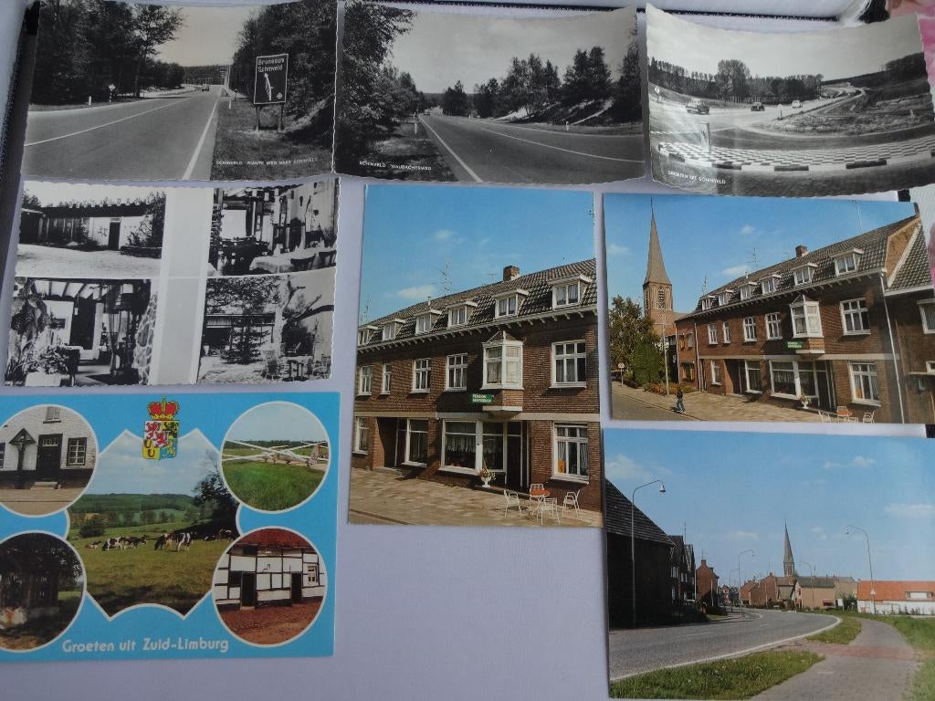 8 Ansichtkaarten Schinveld Beekdaelen Limburg, Ophalen of Verzenden, 1960 tot 1980, Ongelopen, Limburg