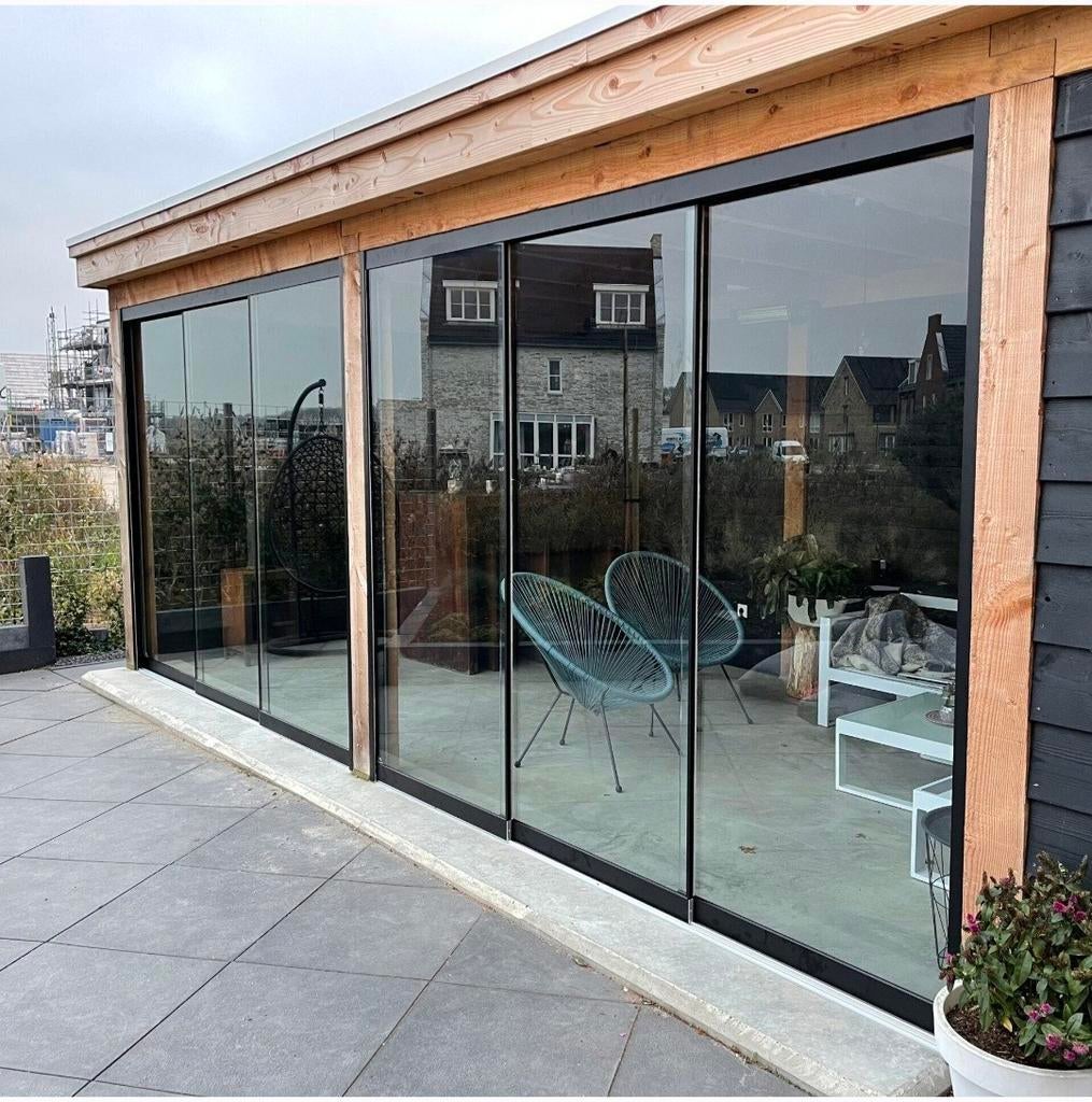 Glazen schuifwand nieuw, Ophalen, Nieuw