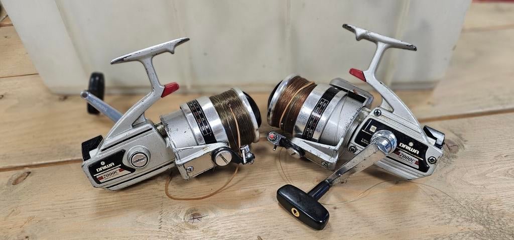 2 x DAIWA 7000C WERPMOLENS, Watersport en Boten, Ophalen of Verzenden, Gebruikt, Molen