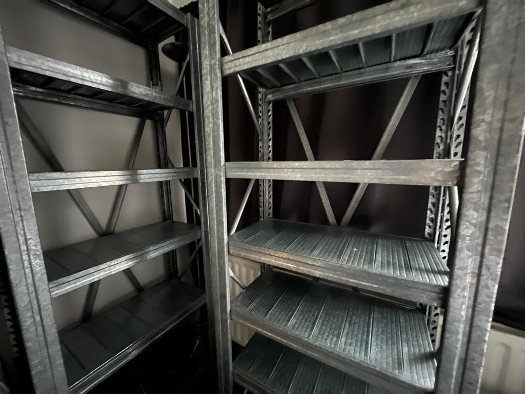 Design Magazijn kasten legbordstelling metalsistem stelling, Ophalen, Gebruikt