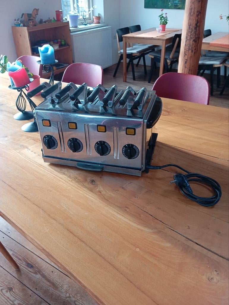 Tosti Apparaat professioneel - 4 Tosti's Tegelijk, Witgoed en Apparatuur, Ophalen, Gebruikt