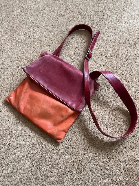 Hester v Eeghen tas, Sieraden, Tassen en Uiterlijk, Tassen | Damestassen, Ophalen of Verzenden, Gebruikt, Oranje, Handtas