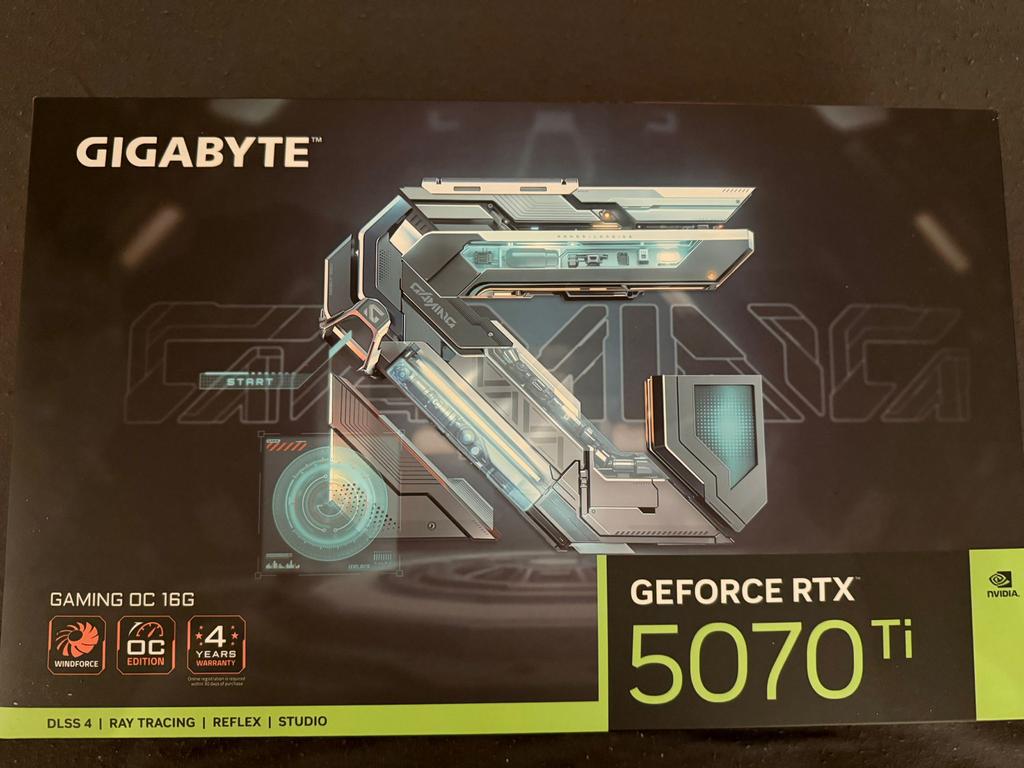 GIGABYTE GEFORCE RTX 5070ti Gaming OC 16G, Computers en Software, Videokaarten, GDDR6, PCI-Express 4, Nieuw, Ophalen of Verzenden