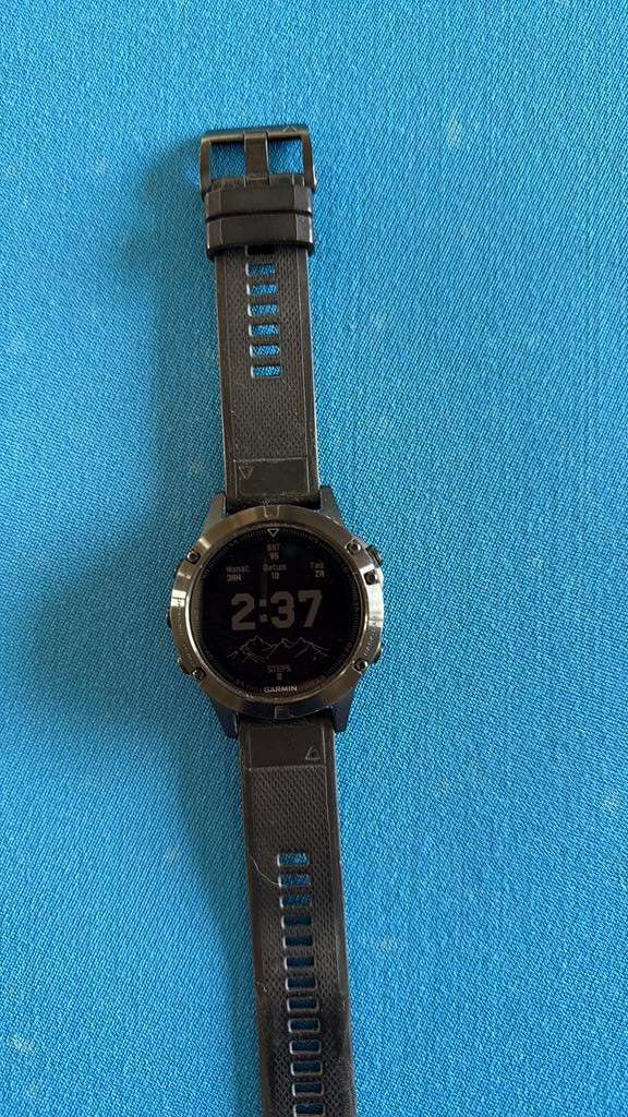 Garmin Fenix 5 Sapphire Sporthorloge met accessoires, Ophalen of Verzenden, Waterdicht, Afstand, Gebruikt