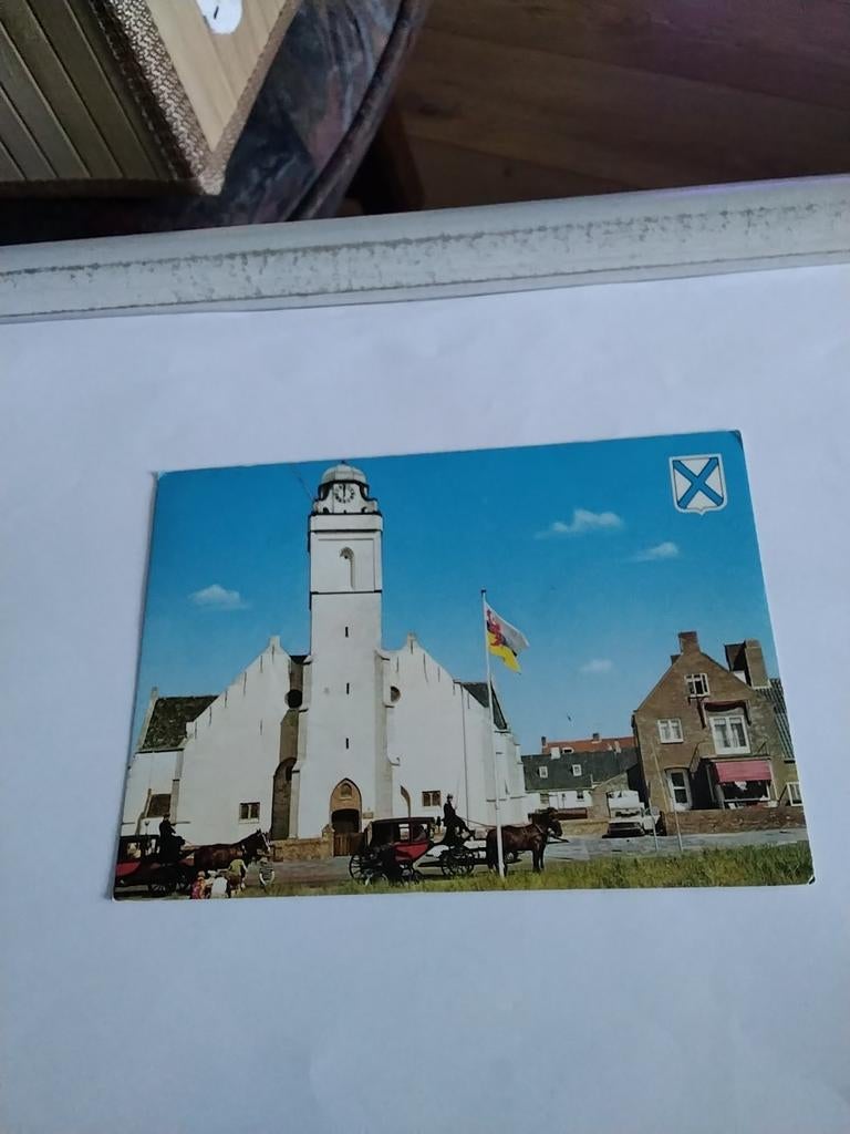 KATWIJK AAN ZEE. GEZICHT OP DE OUDE OF ST. ANDREASKERK, Verzamelen, Ansichtkaarten | Nederland, Ophalen of Verzenden, Zuid-Holland