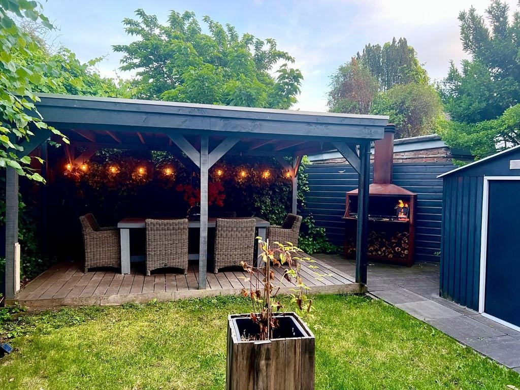 Steigerhout buiten, Tuin en Terras, Overkappingen, Ophalen, Zo goed als nieuw