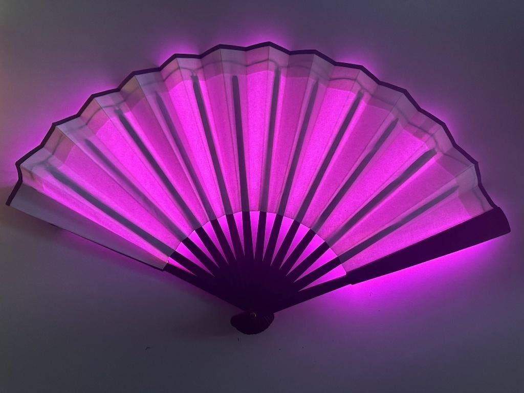 Partij LED-waaier 27 cm met licht aan en uit knop, Ophalen, Nieuw, Versiering