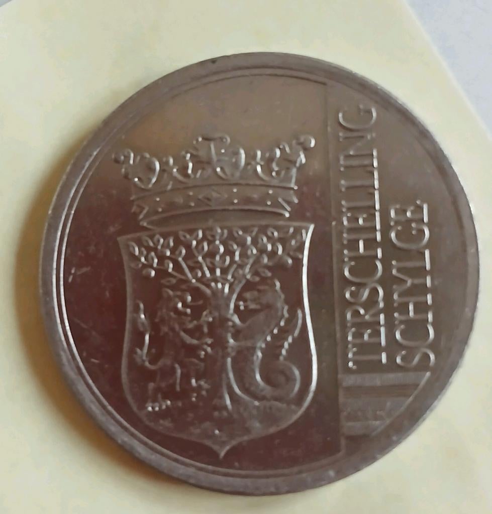 Terschelling 400 jaar Brandaris herdenkingsmunt., Postzegels en Munten, Ophalen of Verzenden, Overige materialen, Nederland