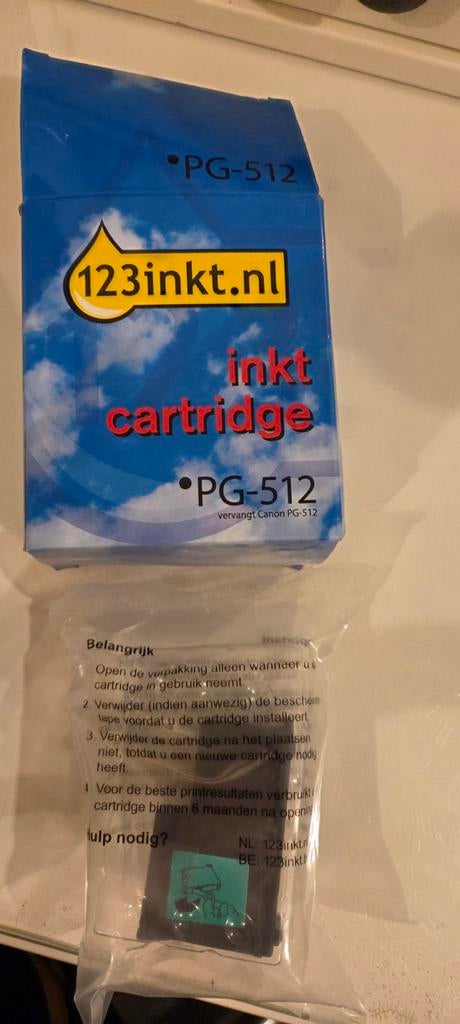 Nieuwe inktcartridge Canon PG-512 zwart, Ophalen of Verzenden, Nieuw