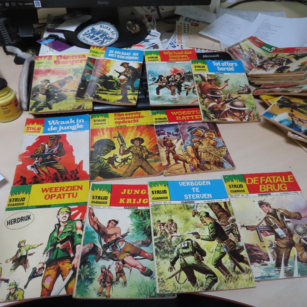 strips Strijd, Commando, Bajonet, Front  Oorlog ministrips, Boeken, Strips | Comics, Gelezen, Meerdere comics, Europa, Verzenden