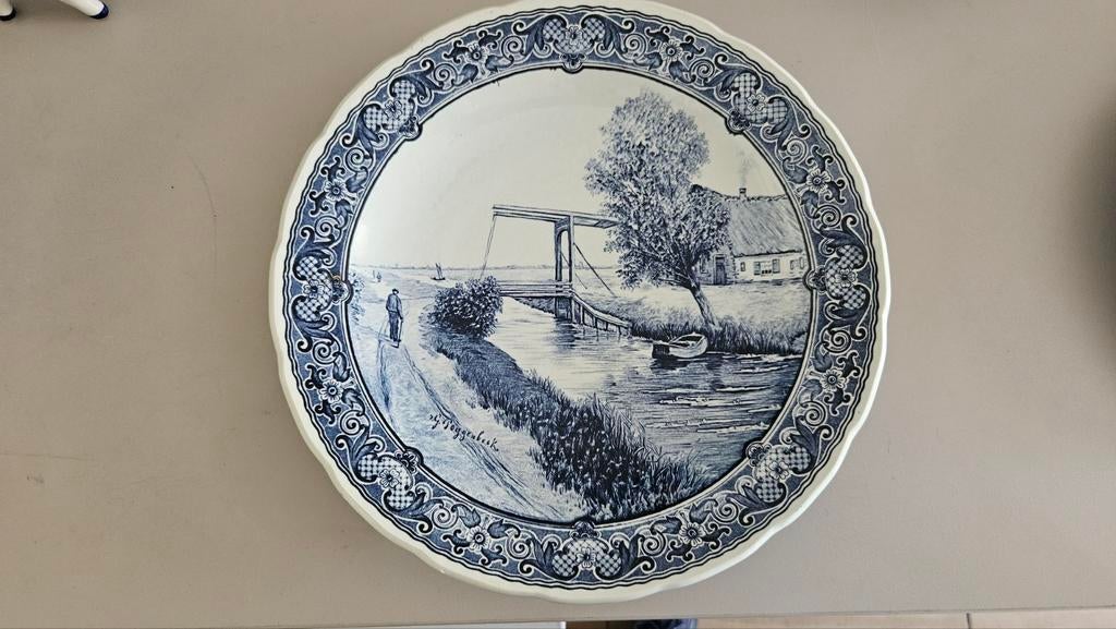 Delfts blauw bord, Ophalen of Verzenden