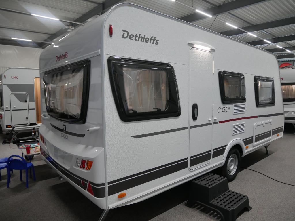 Dethleffs C'Go 475 EL GRATIS mover en luifel, Caravans en Kamperen, Caravans, Bedrijf, Treinzit, Tot en met 3, Dethleffs