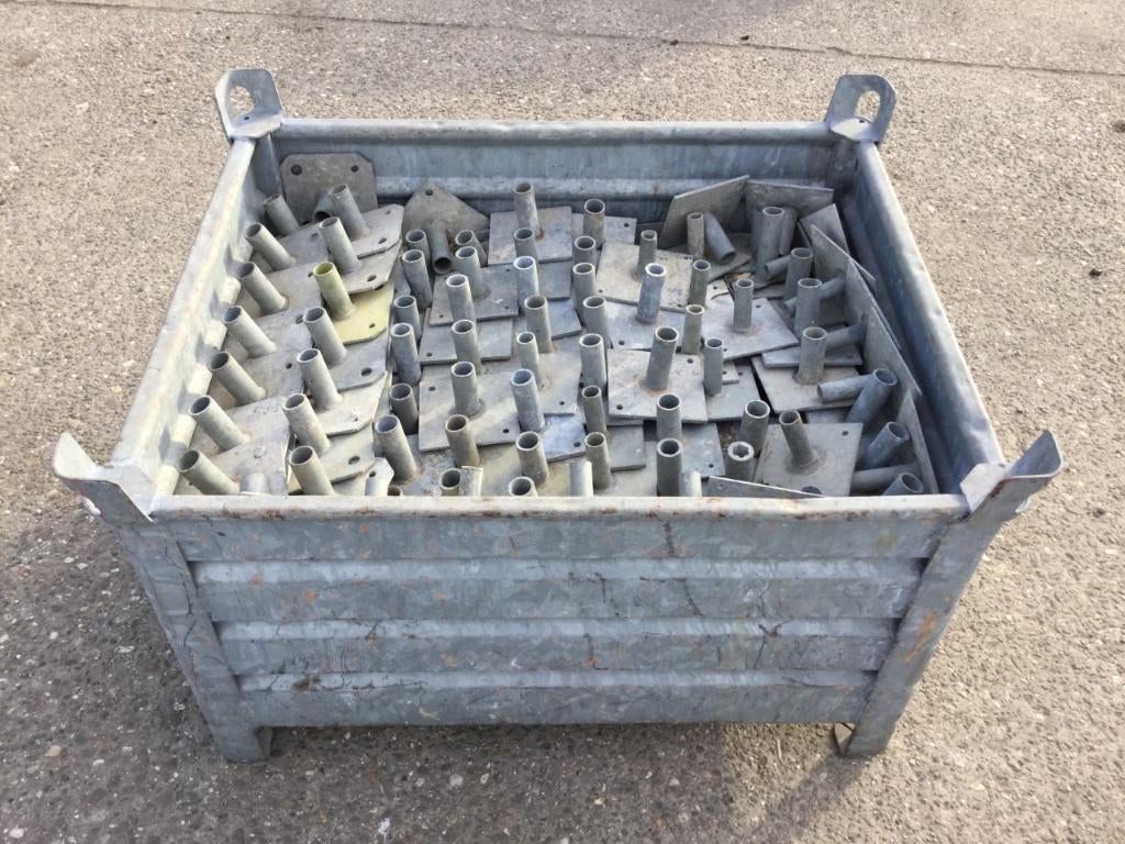 steigervoet, steigervoeten, steigerpoot, steigerpoten, Ophalen of Verzenden, Gebruikt, Gevelsteiger, Minder dan 2 meter