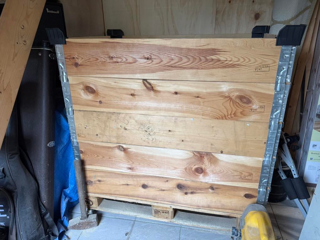 Houten palletranden 120x80 12 stuks en houten pallets, Ophalen, Zo goed als nieuw, Pallet, Minder dan 200 cm