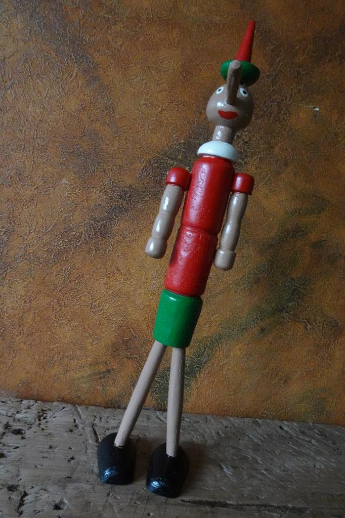 Houten Pinokkio, Ophalen of Verzenden