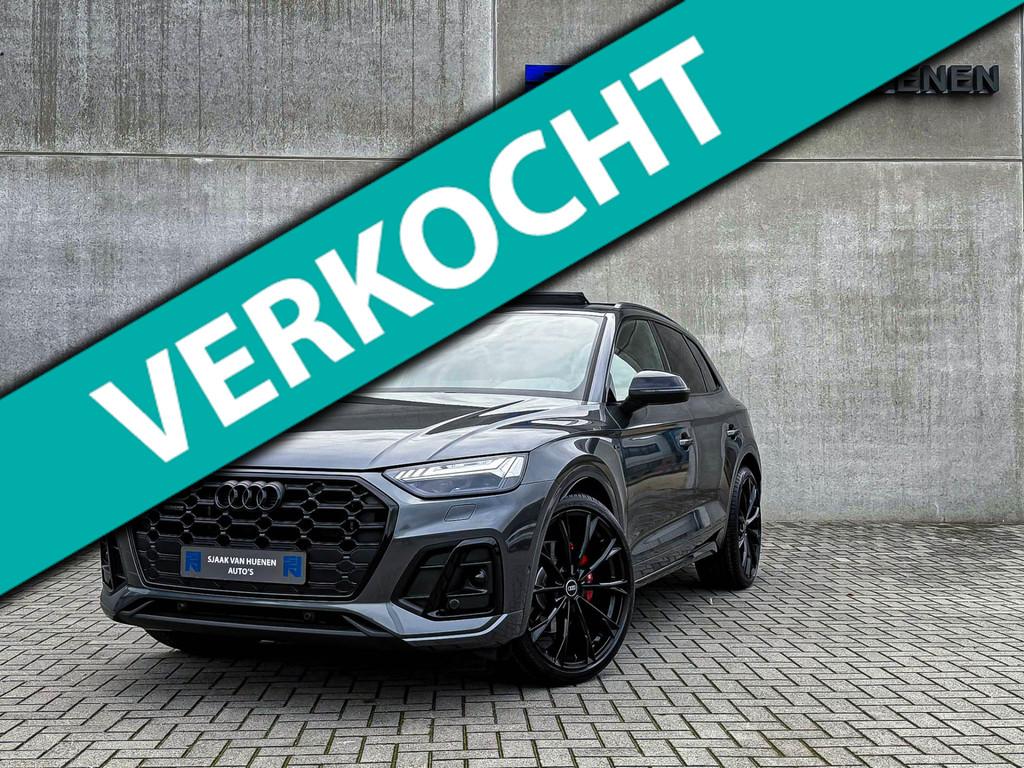 Audi Q5 55TFSI e 367pk Quattro Competition S Edition S-Line, Auto's, Automaat, Gebruikt, Zwart, 4 cilinders