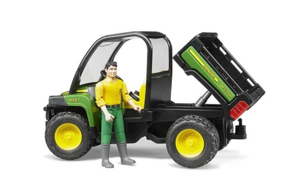 Bruder John Deere Gator 855D met chauffeur, Kinderen en Baby's, Ophalen of Verzenden, Zo goed als nieuw