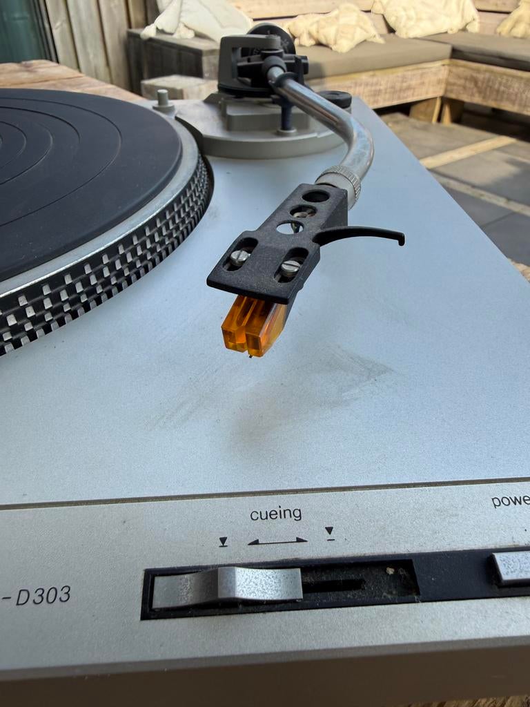 Technics SL-D303 draaitafel - Direct Drive, zonder kap, Gebruikt, Automatisch, Ophalen of Verzenden, Platenspeler