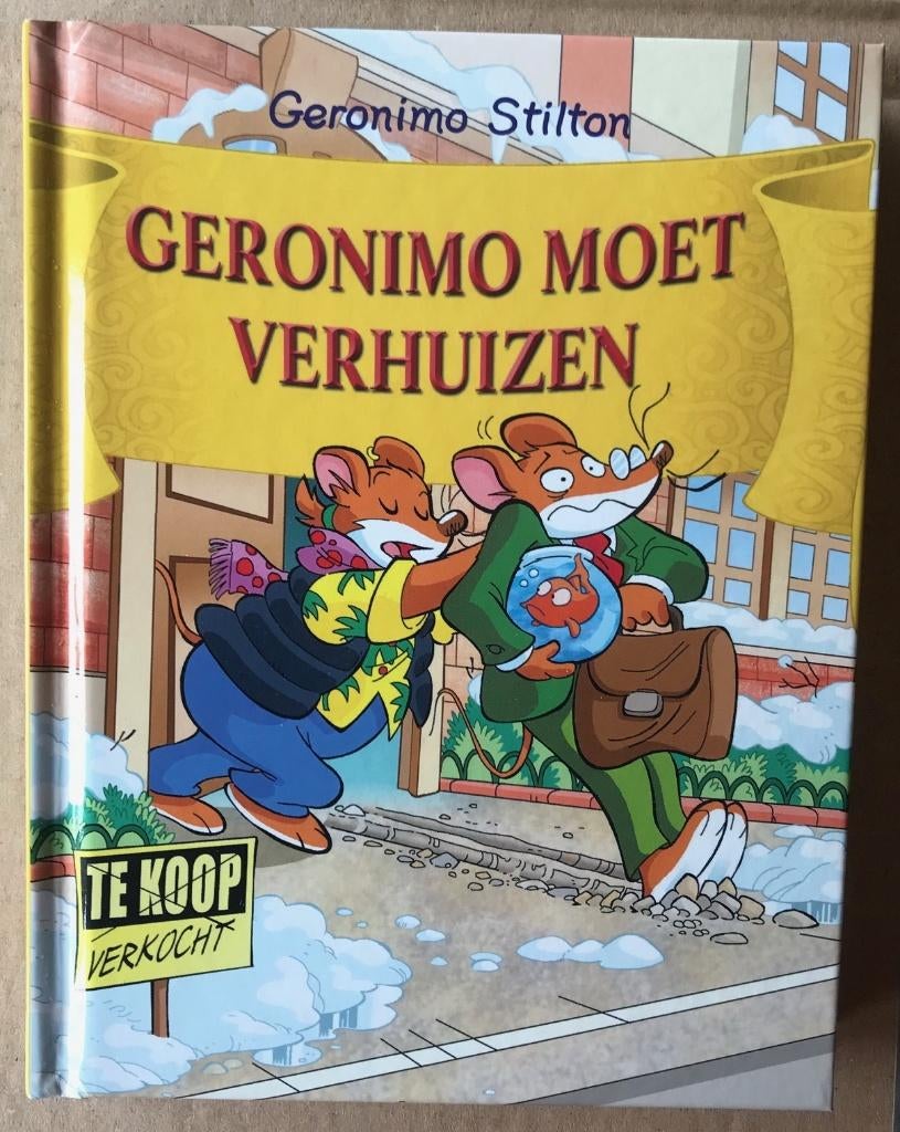Geronimo Stilton - Geronimo moet verhuizen, Boeken, Ophalen of Verzenden, Zo goed als nieuw, Fictie algemeen