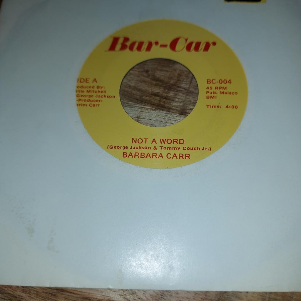 Barbara carr  / not a word, Ophalen of Verzenden, Pop