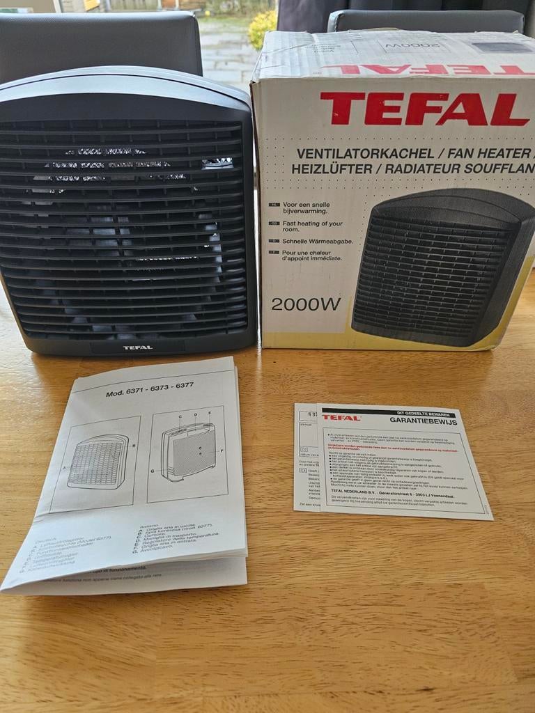 Tefal Ventilator Kachel 2000W - Snel en Compact, 30 tot 80 cm, Overige typen, Minder dan 60 cm, Ophalen of Verzenden