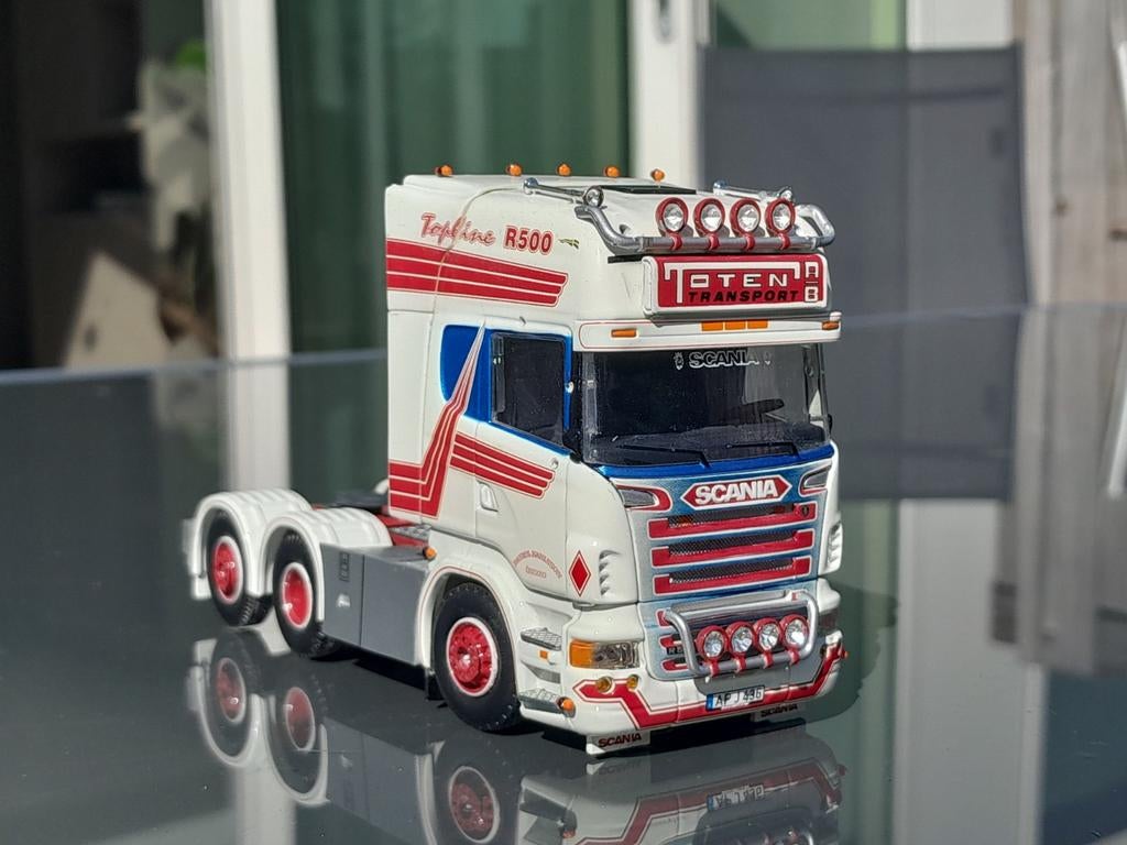 Tekno Scania R500 Tosten Sweden Toten transport, Ophalen of Verzenden, Bus of Vrachtwagen, Tekno