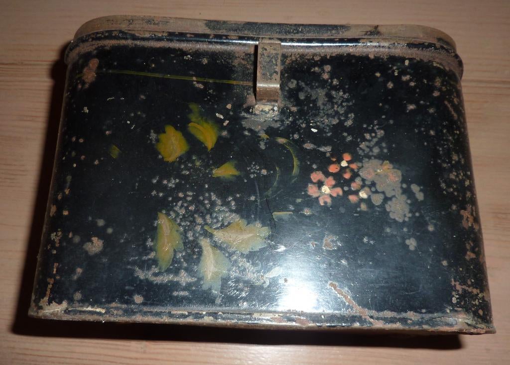 Antiek voorraadblik brocant blik, Ophalen of Verzenden, Gebruikt, Overige, Overige merken