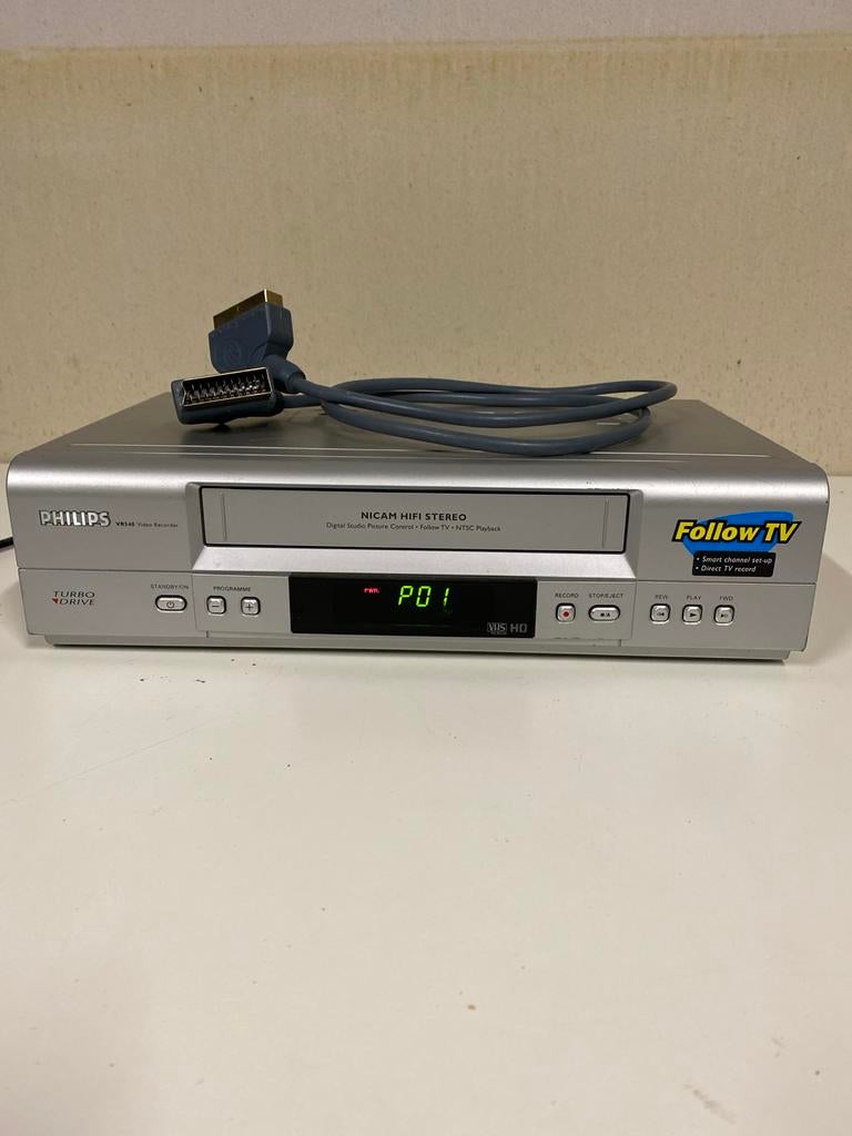 Philips VR540 video recorder VCR Turbo Drive, Audio, Tv en Foto, Videospelers, Gebruikt, Philips Center, Amstelplein 2, 1096 BC Amsterdam, The Netherlands