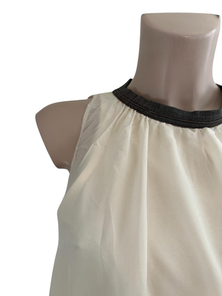 Rumere top M, Wit, Ophalen of Verzenden, Zo goed als nieuw, Zonder mouw