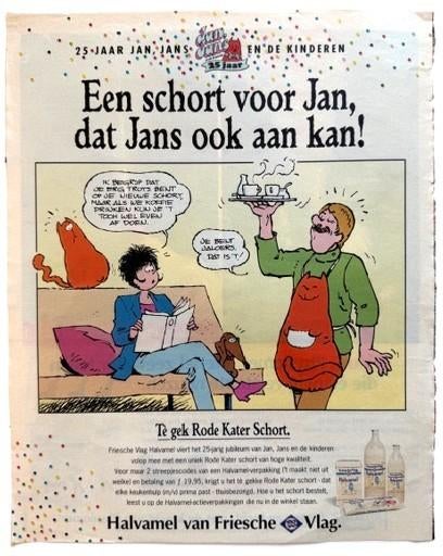 Jan Kruis Jan Jans en de kinderen ADVERTENTIE Friesche Vlag, Jan Kruis, Eén stripboek, Nieuw, Ophalen of Verzenden